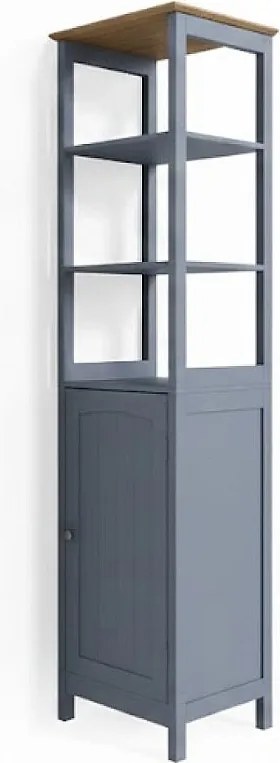 Szafka łazienkowa szary 40x32x160 bianco