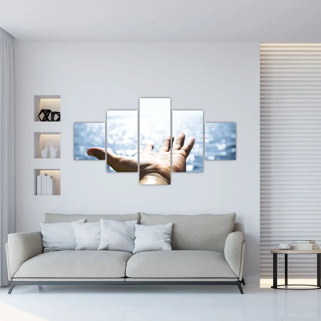 Obraz otwartej dłoni (125x70 cm)