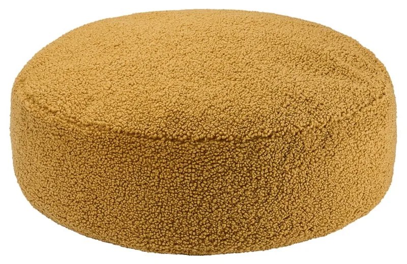 Brązowy dziecięcy worek do siedzenia z materiału bouclé Round – Wigiwama