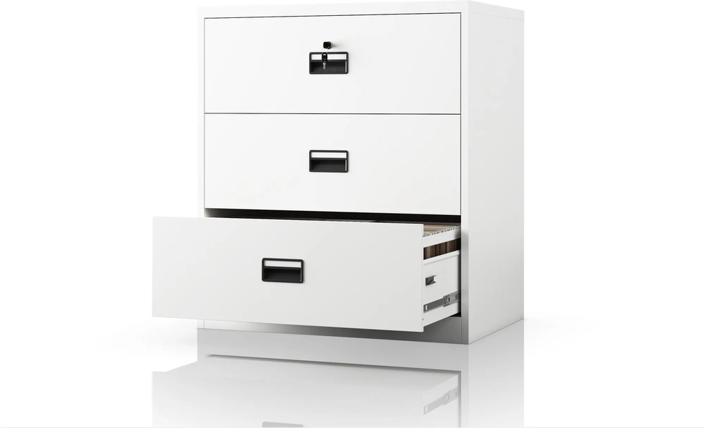 Szafa kartotekowa metalowa biała: SARA XL V3, 900 x 1020 x 600 mm