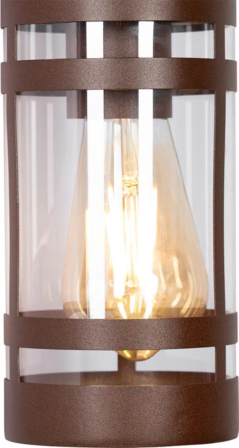 Industrialna lampa ścienna zewnętrzna rdzawo-brązowa IP44 - Ruben