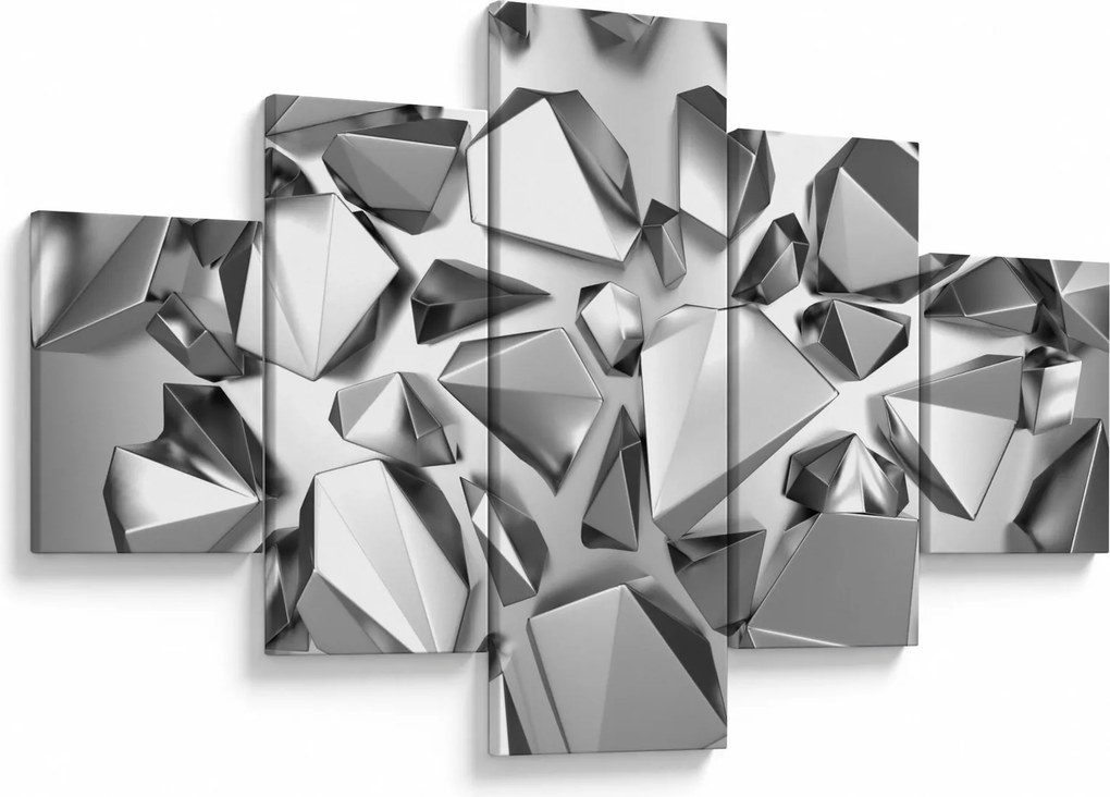 Obraz abstrakcji 3D (125x70 cm)