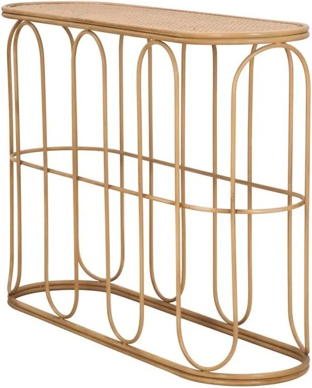 Rattanowa konsola w naturalnym kolorze 32x110 cm Samui – Mauro Ferretti