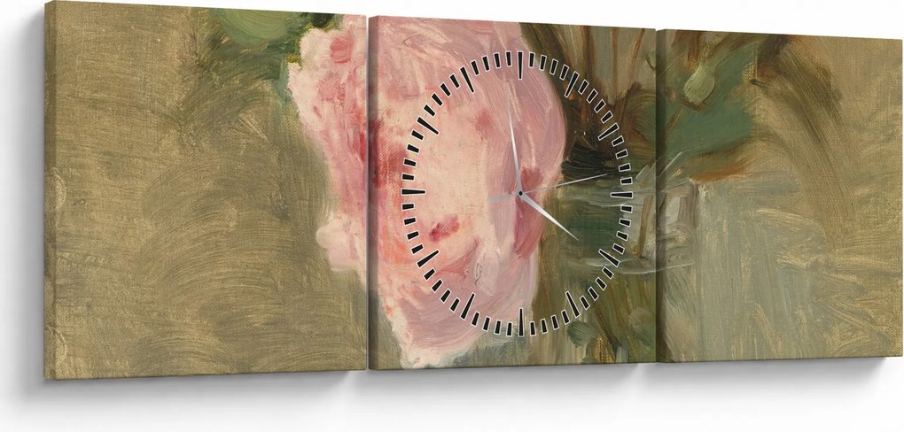 Obraz - Berthe Morisot, Peonies, reprodukcje (z zegarem) (90x30 cm)