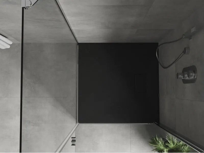 Mexen Hugo brodzik kwadratowy SMC 90 x 90 cm, czarny - 42709090