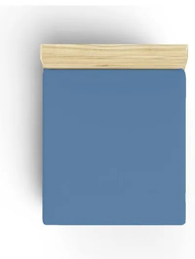 Niebieskie bawełniane prześcieradło z gumką 140x200 cm – Mijolnir
