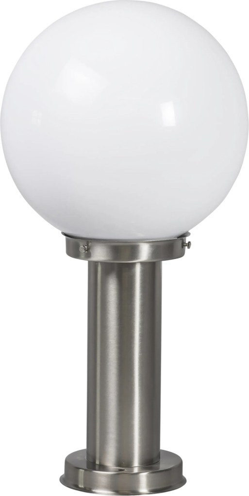 Nowoczesna lampa ogrodowa słupkowa ze stali nierdzewnej 50 cm - Sfera