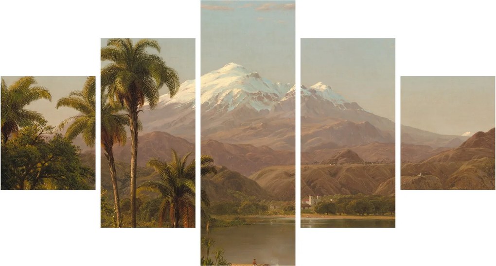 Obraz - Frederic Edwin Church, Tamaca Palms, reprodukcje (125x70 cm)
