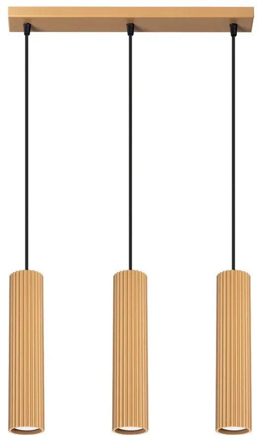 Nowoczesna lampa suftowa złota - 24X D298 D8-E15