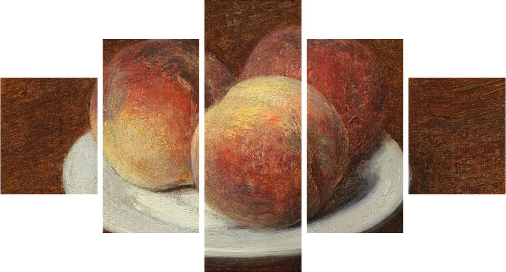 Obraz - Henri Fantin-Latour, Three Peaches on a Plate, reprodukcje (125x70 cm)