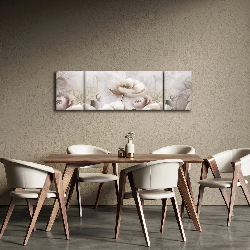 Obraz - Różowe krzewy (170x50 cm)