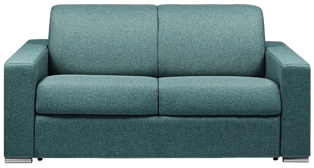 Kanapa 2-osobowa typu express - Niebieski - Wymiary miejsca do spania: 120 cm - Materac 14 cm - z pamięcią kształtu - CALITO