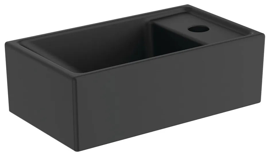Ceramiczna umywalka w kolorze matowej czerni 37x21 cm i.Life S – Ideal Standard