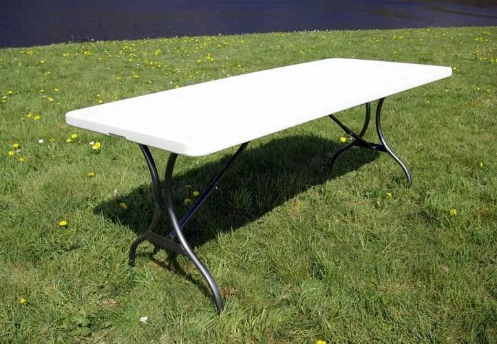 Komplet składany stół ogrodowy campingowy Garth 183 cm + 2 składane ławki