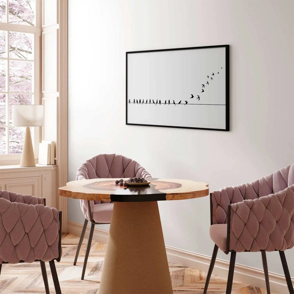 Plakat Lećmy 60x40 cm z ramą czarną bez marginesu ARTGEIST B