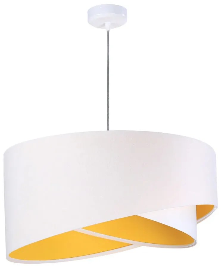 Biało-żółta nowoczesna lampa wisząca - EX990 C6-R61