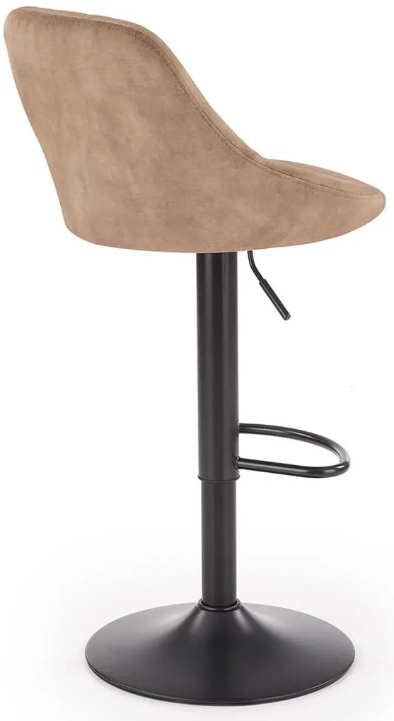 Beżowe krzesło barowe z regulacją wysokości K7-S45