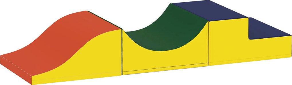 AIYAPLAY Zestaw do wspinaczki i raczkowania dla niemowląt, 3-elementowy, sztuczna skóra, pianka, żółty