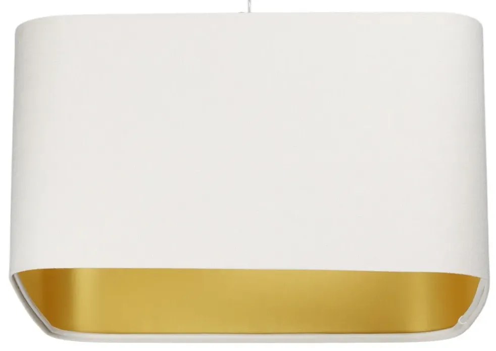 Lampa wisząca KWADRO SUE 40w20 biała/złota BPS KONCEPT