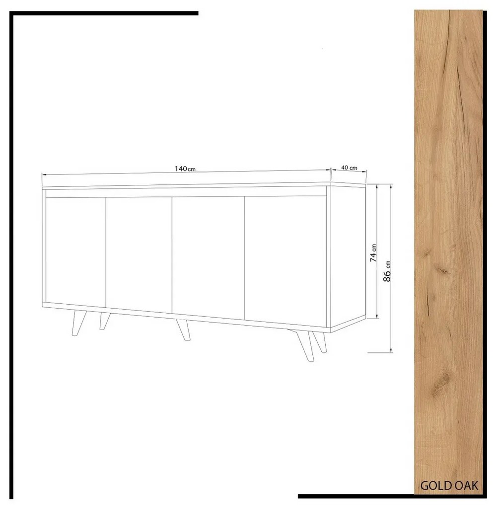 Szafka Shans Oak and White