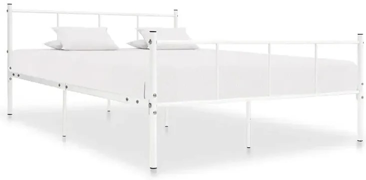 Białe metalowe łóżko 120x200 cm G5-P08