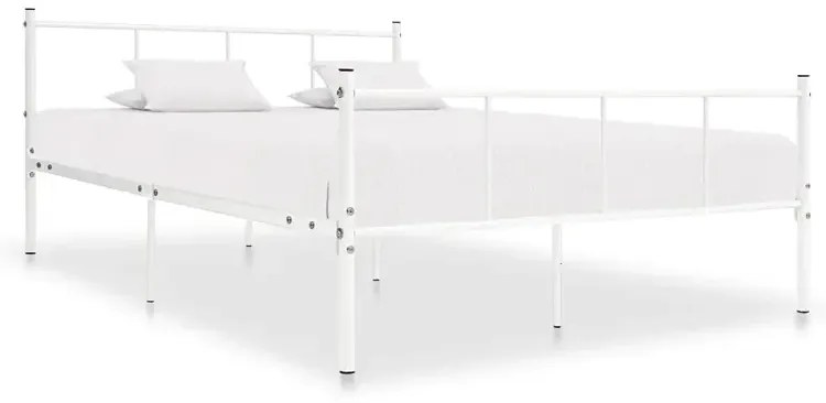 Białe metalowe łóżko 120x200 cm - Kalea
