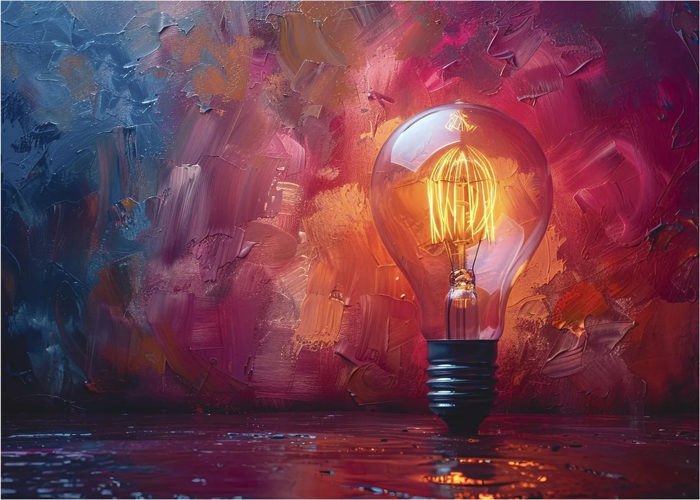Obraz na szkle - Pomysł (70x50 cm)