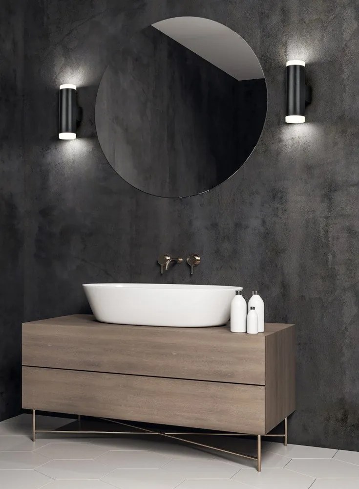 Kinkiet LED w kolorze matowej czerni Ray – Trio