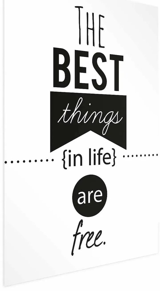 Plakat Best things in life 60x90 cm bez ramy bez marginesu ARTGEIST B
