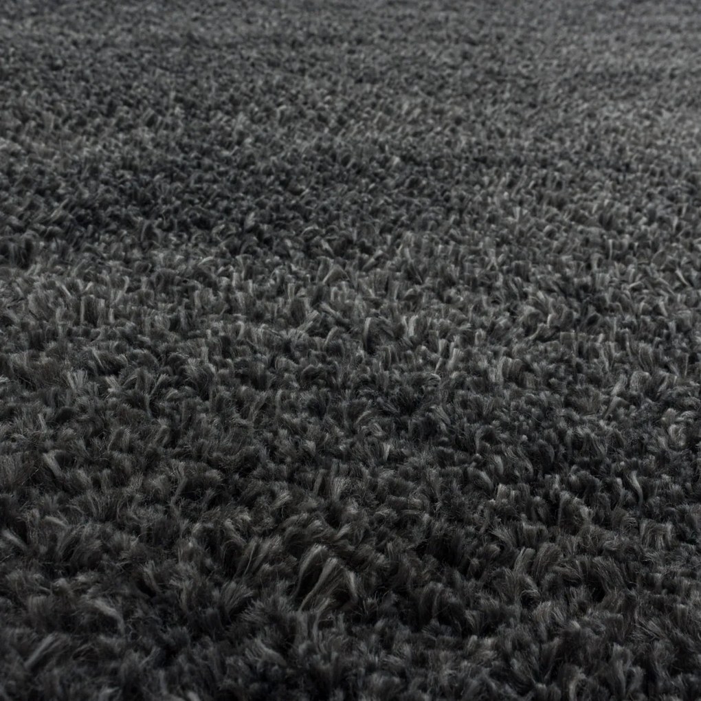 Dywan shaggy Fluffy Super Soft szary 80 cm x 150 cm