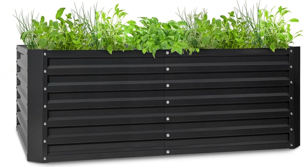 Blumfeldt Terrabox 200x100x60 cm Skrzynia na warzywa Antracyt