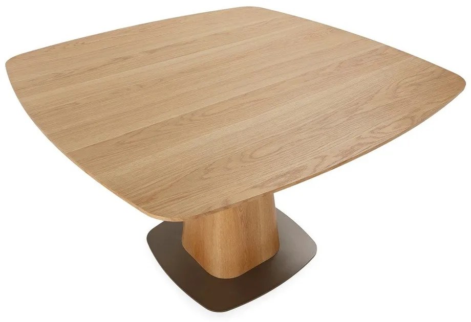 Stół w dekorze dębu 120x120 cm Etel – MOME