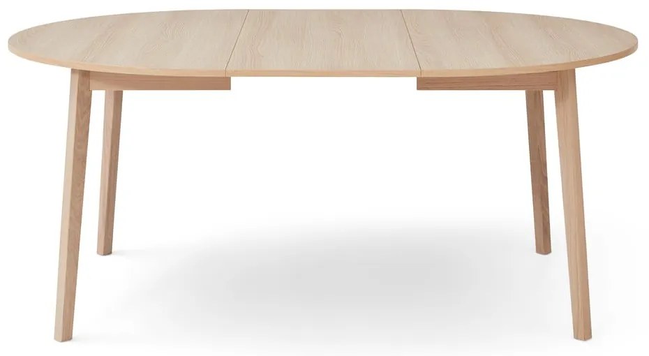 Okrągły rozkładany stół z dodatkowym blatem w dekorze dębu ø 130 cm Single – Hammel Furniture