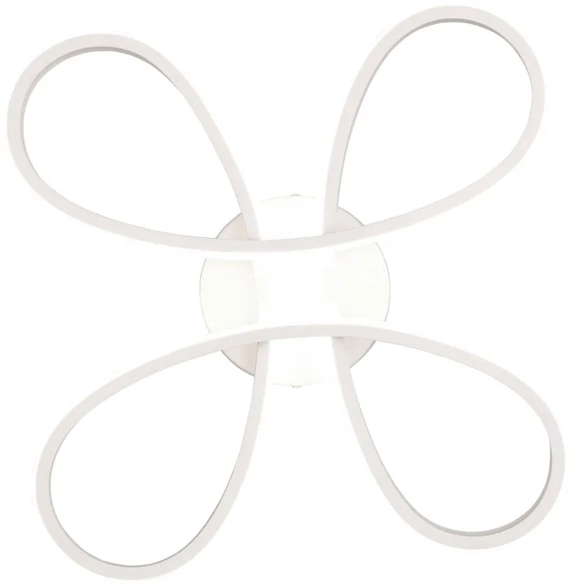 Biała lampa sufitowa LED 40x40 cm Fly – Trio