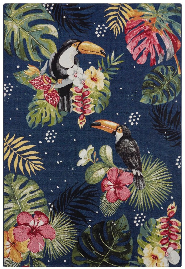 Dywan zewnętrzny Flair Tropical granatowy 120 cm x 180 cm