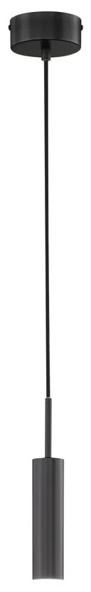 Czarna lampa wisząca LED ze ściemniaczem ø 10 cm Stina – Fischer & Honsel