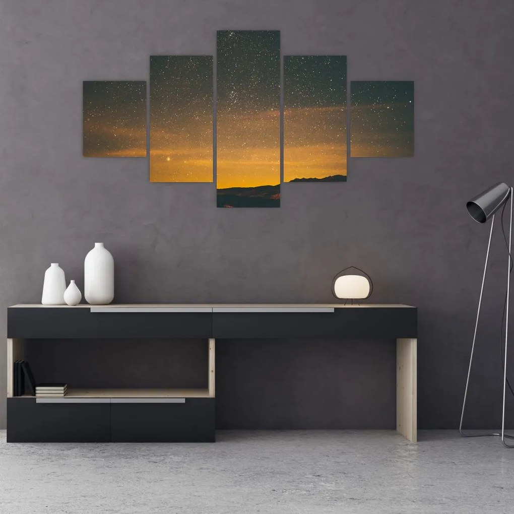 Obraz gwiaździstego nieba (125x70 cm)