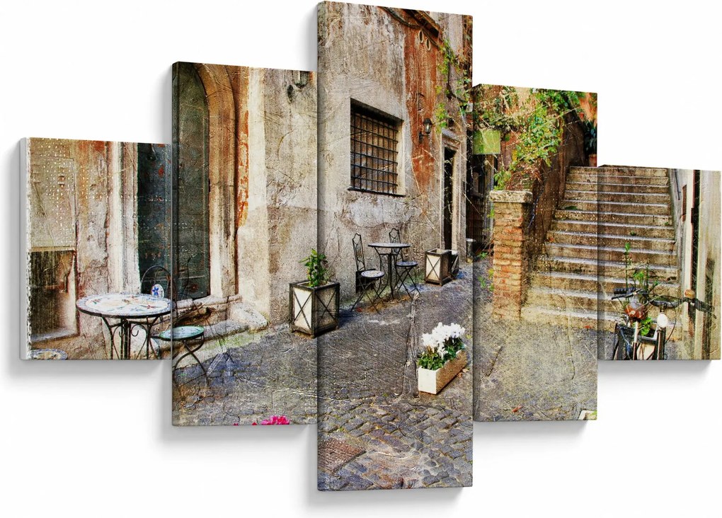 Obraz - Stare ulice Rzymu (125x70 cm)