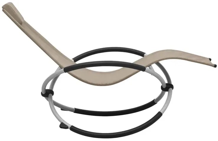 Dziecięcy leżak do nowoczesnego ogrodu taupe M4-B76
