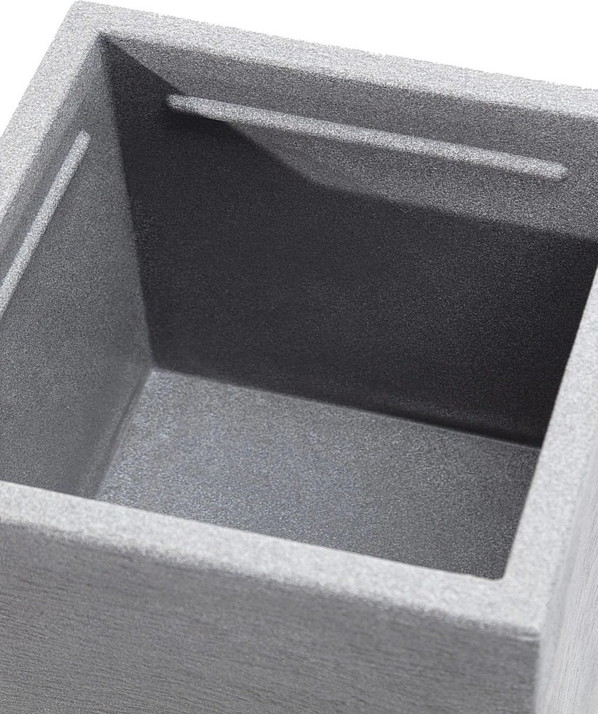 Osłona donicy Cubus Grey 29 x 29 x 40 cm