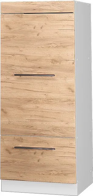 Szafka do mikrofalówki złoty dąb energetyczny 60x58.1x153.6 fame-line