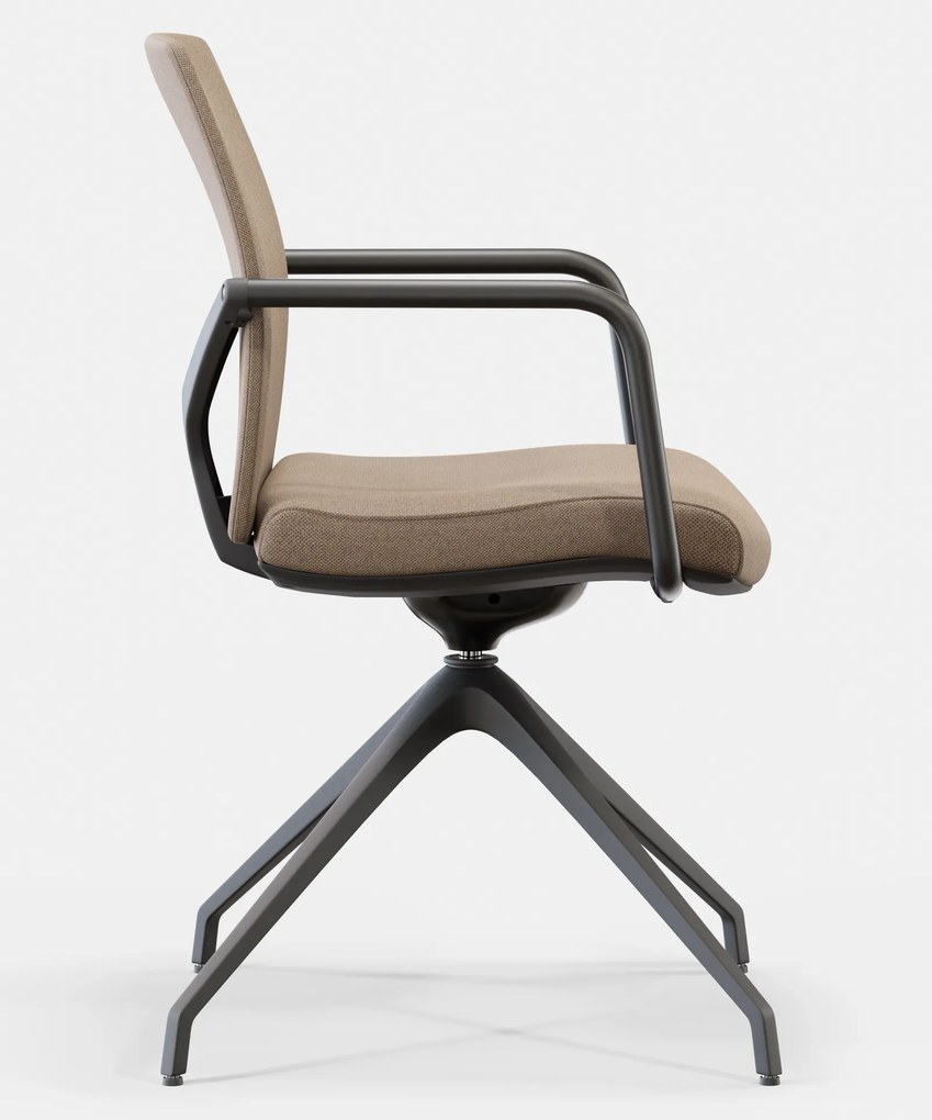 Nowoczesne krzesło konferencyjne Skill Soft S60 tapicerowane