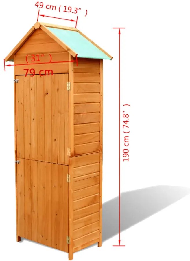 Drewniana szafa ogrodowa D5-M49