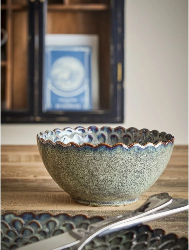 Szare ceramiczne miski zestaw 4 szt. na zupę 625 ml Katrina – Bloomingville