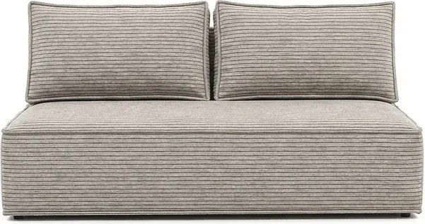 Sofa z Funkcją Spania MAVIA Beżowa Sztruksowa Nowoczesna