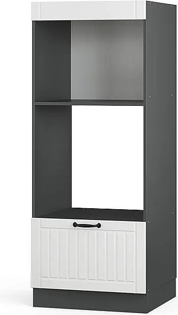 Szafka do mikrofalówki biały domek wiejski 60x58.1x153.6 fame-line