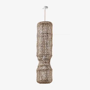 Lampa Sufitowa Aleida Naturalny - Biała & ↑100 Cm Aleida - Sklum