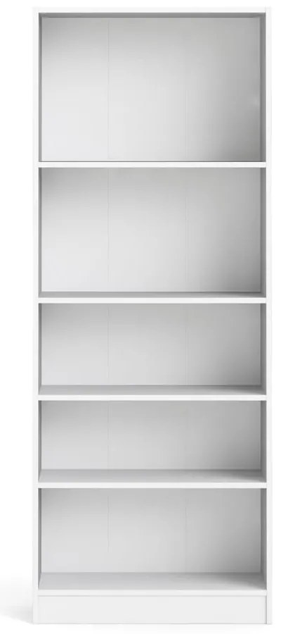 Biały regał Tvilum Basic, 79 x 203 cm