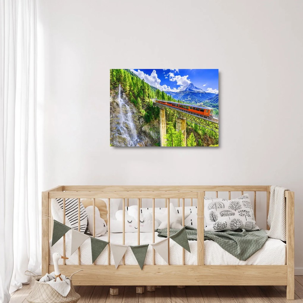 Obraz na szkle - Matterhorn, Zermatt, Wallis, Szwajcaria (70x50 cm)