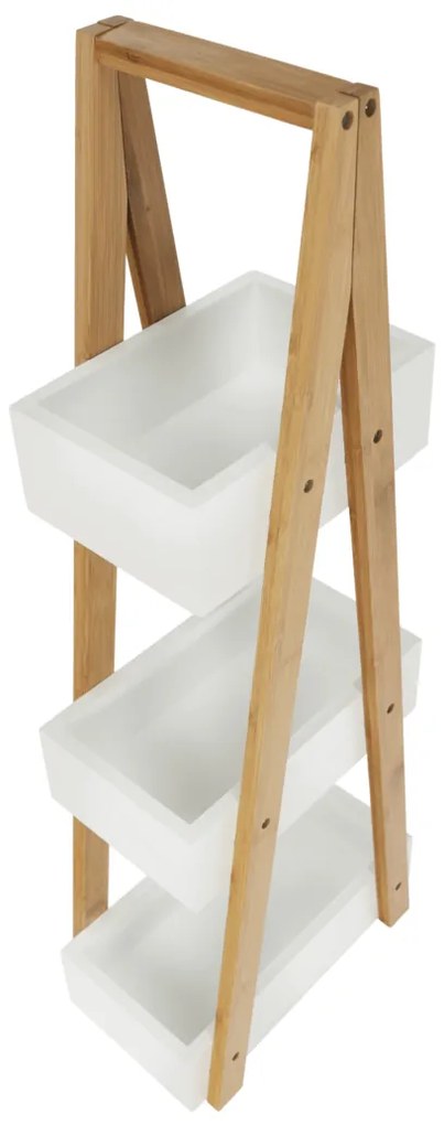 Bambusowy regał Vego, 30 x 18,5 x 81 cm